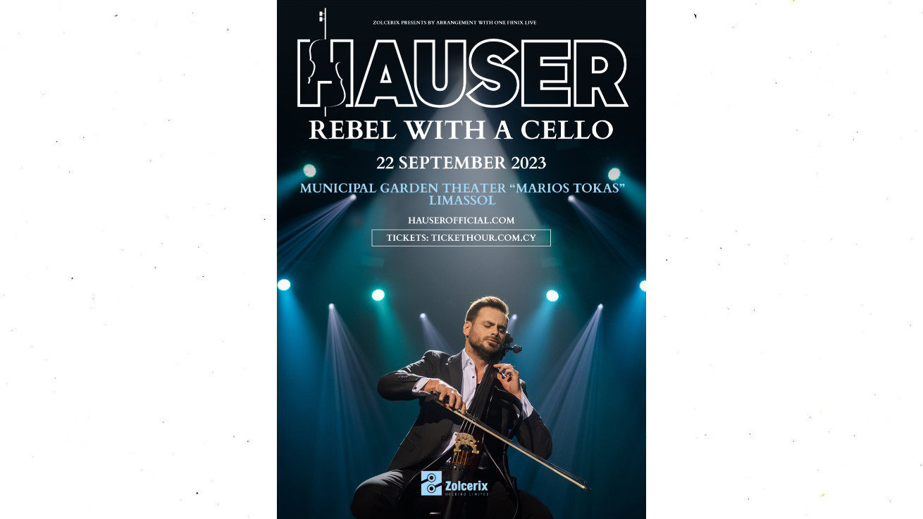 Hauser: Rebel with a cello - Παρασκευή 22 Σεπτεμβρίου 2023 στο Δημοτικό Κηποθέατρο «Μάριος Τόκας»