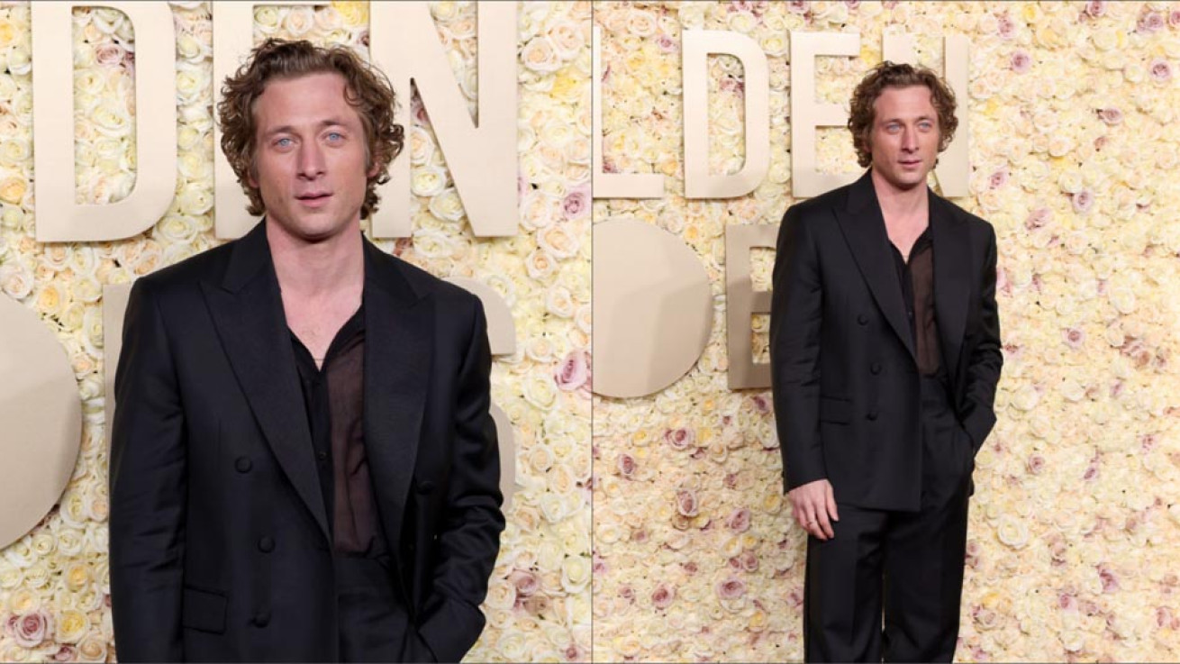 Με Calvin Klein η εμφάνιση του Jeremy Allen White στις Χρυσές Σφαίρες 2024