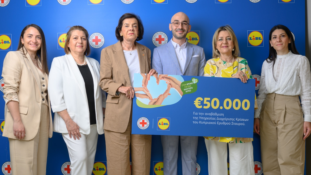 Η Lidl Κύπρου συνεχίζει τη δέσμευσή της για στήριξη του Κυπριακού Ερυθρού Σταυρού