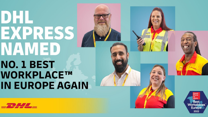 DHL Express: Παραμένει η Νο. 1 Best Workplace ™ στην Ευρώπη για το 2022