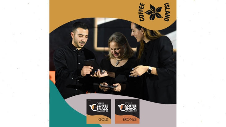 Διπλή διάκριση για τα Coffee Island στα Cyprus Coffee & Snack Awards ’22