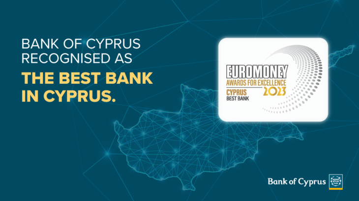 Euromoney Awards: Καλύτερη τράπεζα για 8η χρονιά η Τράπεζα Κύπρου