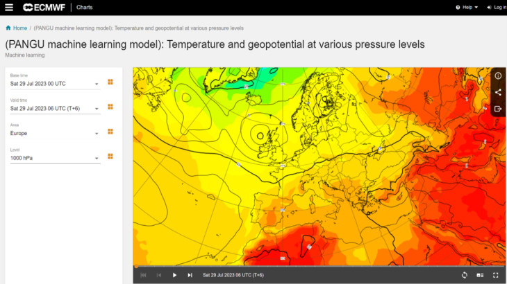 Το Pangu-Weather Model του Huawei Cloud τώρα διαθέσιμο στον ιστότοπο του ECMWF