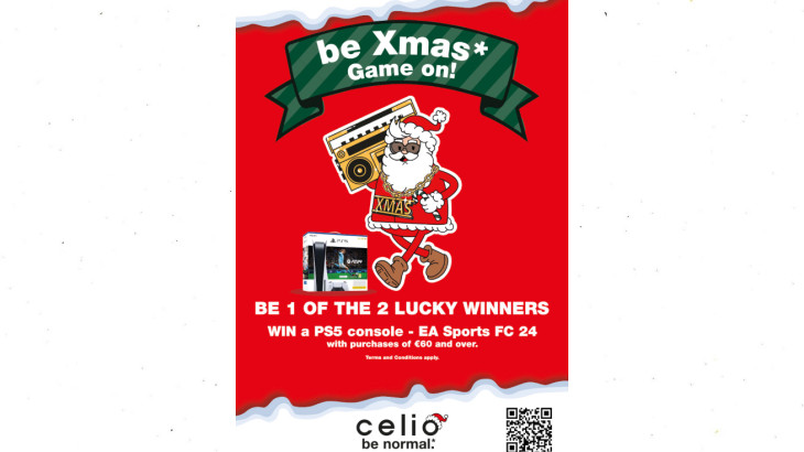 CELIO Be Xmas! Game On! Στα CELIO αυτές τις γιορτές, παίζεις μεγάλο παιχνίδι!