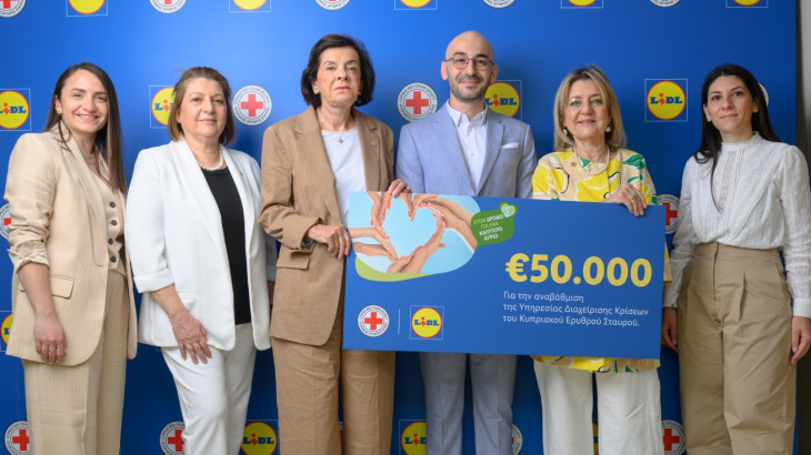 Η Lidl Κύπρου συνεχίζει τη δέσμευσή της για στήριξη του Κυπριακού Ερυθρού Σταυρού