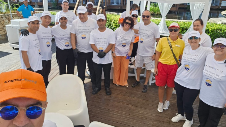 Capo Bay Hotel Leads Beach Cleanup on World Tourism Day 2024, Promoting Sustainability in Cyprus